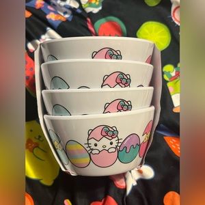 NEW! A Set of 4 Hello Kitty Easter 2024 Bowls